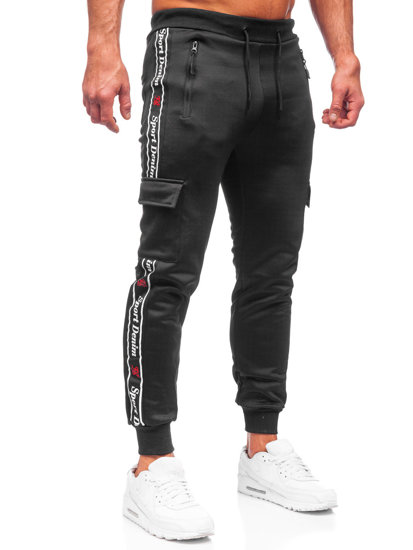 Bolf Herren Jogger Pants Cargohose Schwarz  HR209