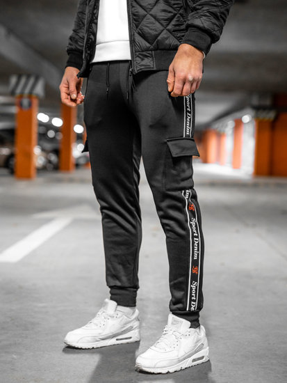 Bolf Herren Jogger Pants Cargohose Schwarz  HR209