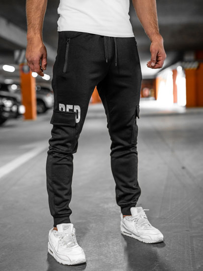 Bolf Herren Jogger Pants Cargohose Schwarz  HW2176