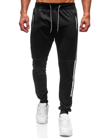 Bolf Herren Jogger Pants Schwarz-Schwarzgrau  K50003