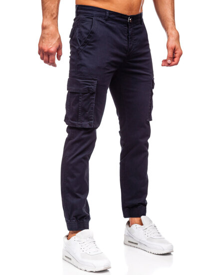 Bolf Herren Joggers Cargohose Dunkelblau  MP0202BS