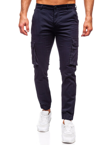 Bolf Herren Joggers Cargohose Dunkelblau  MP0202BS