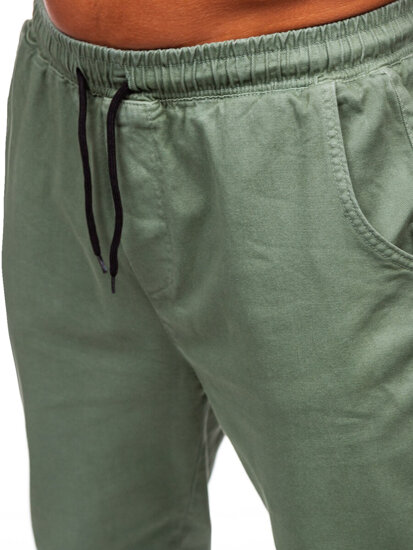 Bolf Herren Joggers Cargohose Grün  001