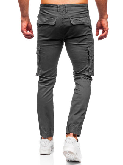 Bolf Herren Joggers Cargohose Schwarzgrau  MP0202GS