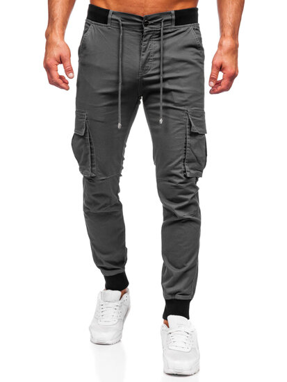 Bolf Herren Joggers Cargohose Schwarzgrau  MP0208GS