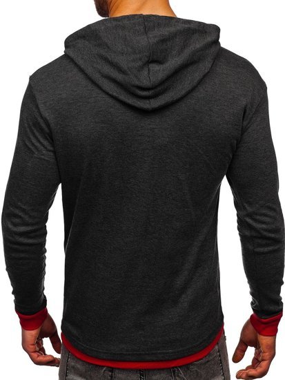 Bolf Herren Kapuzenpullover Anthrazit  145380