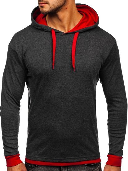 Bolf Herren Kapuzenpullover Anthrazit  145380