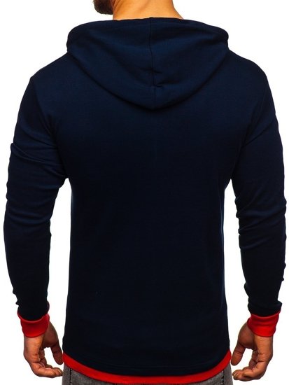 Bolf Herren Kapuzenpullover Dunkelblau 145380