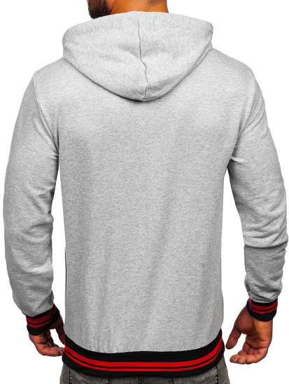 Bolf Herren Kapuzenpullover Hellgrau  145369