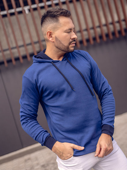 Bolf Herren Kapuzenpullover Indigo  145380