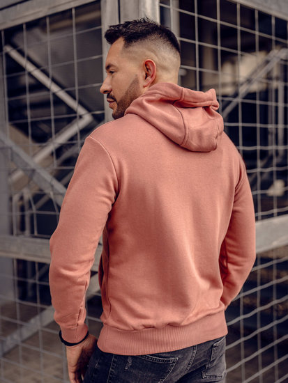 Bolf Herren Kapuzenpullover Rosa 1004A-1