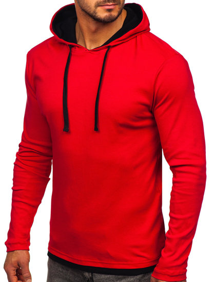 Bolf Herren Kapuzenpullover Rot  03