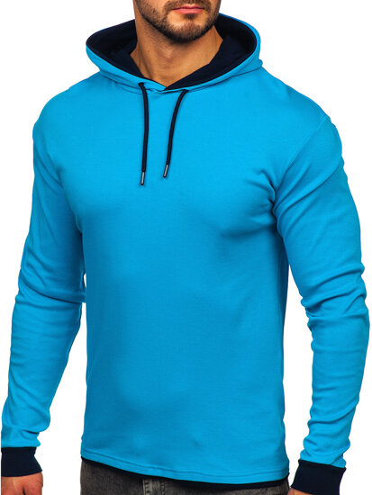 Bolf Herren Kapuzenpullover Türkis 145380