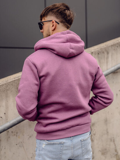 Bolf Herren Kapuzenpullover Violett  2008A