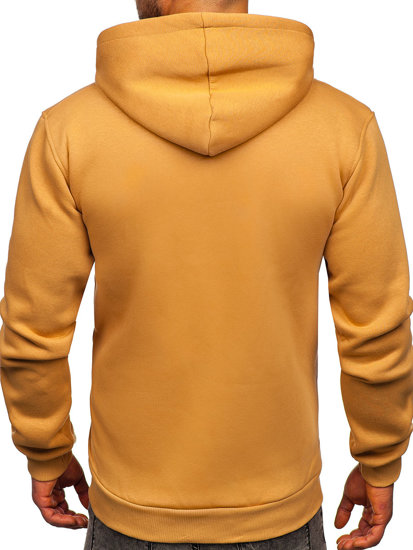 Bolf Herren Kapuzenpullover mit Kängurutasche Braun  B1004