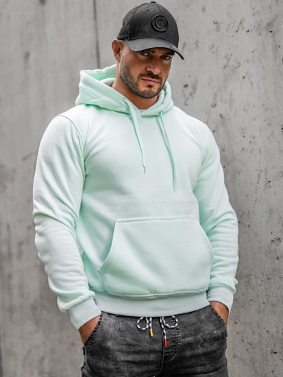 Bolf Herren Kapuzenpullover mit Kängurutasche Mintgrün  2009A