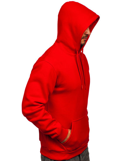 Bolf Herren Kapuzenpullover mit Kängurutasche Rot  B1004