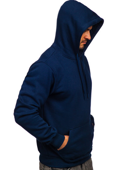 Bolf Herren Kapuzenpullover mit Kängurutsche Dunkelblau  1004