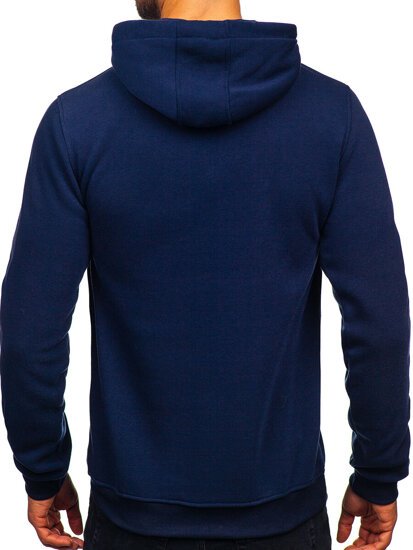 Bolf Herren Kapuzenpullover mit Kängurutsche Dunkelblau  MB001