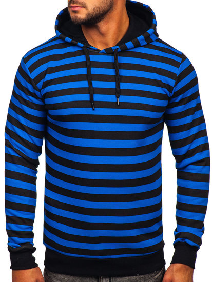 Bolf Herren Kapuzenpullover mit Motiv Blau  141029