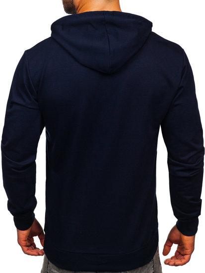 Bolf Herren Kapuzenpullover mit Motiv Dunkelblau  146347