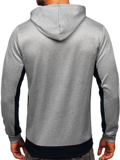 Bolf Herren Kapuzenpullover mit Motiv Dunkelblau  HY972