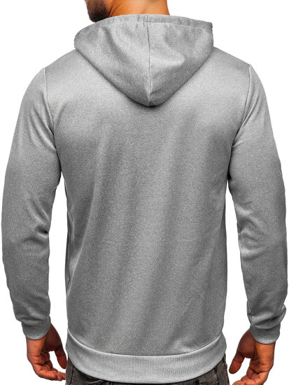 Bolf Herren Kapuzenpullover mit Motiv Grau  HY971