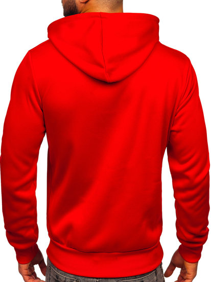 Bolf Herren Kapuzenpullover mit Motiv Rot  HM563