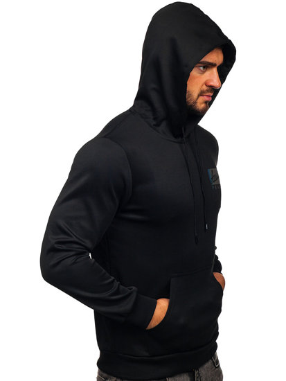 Bolf Herren Kapuzenpullover mit Motiv Schwarz  HY971