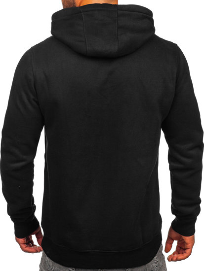 Bolf Herren Kapuzenpullover mit Motiv Schwarz  MF2011