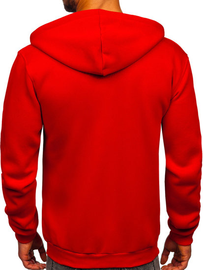 Bolf Herren Kapuzenpullover mit Reißverschluss Rot  2008