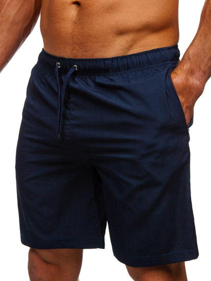 Bolf Herren Kurze Badehose Badeshorts Dunkelblau  HH037A