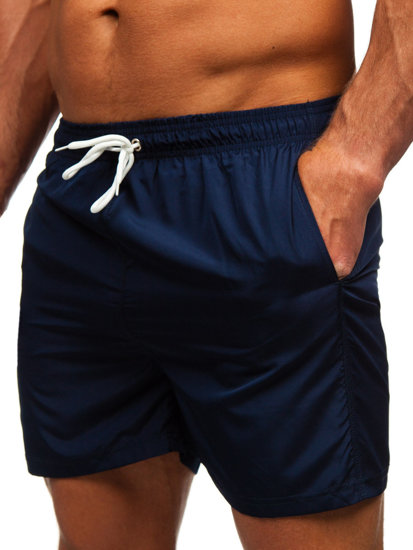 Bolf Herren Kurze Badehose Badeshorts Dunkelblau  XL019