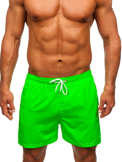 Bolf Herren Kurze Badehose Badeshorts Grün-Neon  XL019