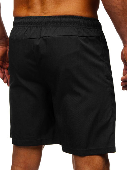 Bolf Herren Kurze Badehose Badeshorts Schwarz  HH037A