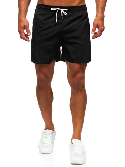 Bolf Herren Kurze Badehose Badeshorts Schwarz  XL019