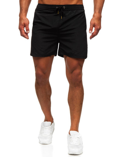 Bolf Herren Kurze Hose Badeshorts Schwarz  XL018