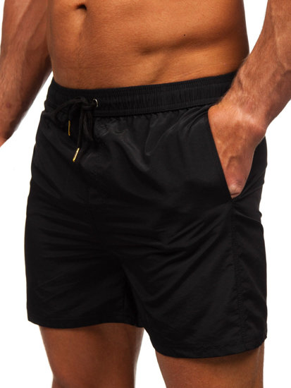 Bolf Herren Kurze Hose Badeshorts Schwarz  XL018