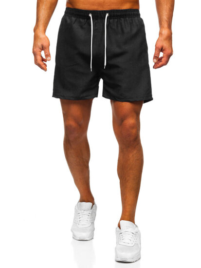 Bolf Herren Kurze Hose Badeshorts Schwarz  XL020