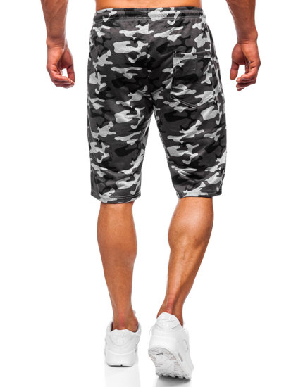 Bolf Herren Kurze Hose Camo Shorts Grau  HW2638