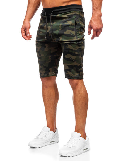 Bolf Herren Kurze Hose Camo Shorts Khaki  HL9217