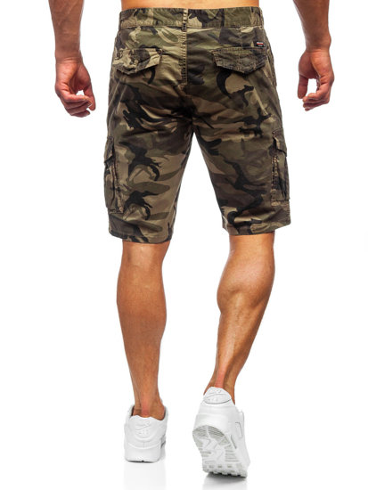 Bolf Herren Kurze Hose Cargo Shorts Camo Khaki  6713