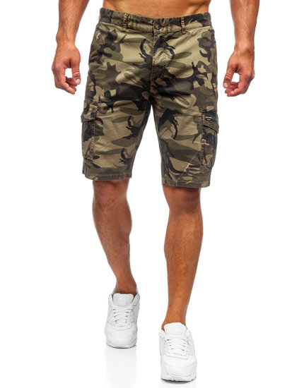 Bolf Herren Kurze Hose Cargo Shorts Camo Khaki  6713