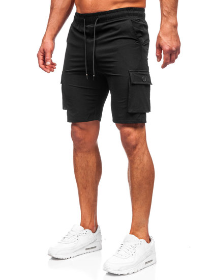 Bolf Herren Kurze Hose Cargo Shorts Schwarz DC469