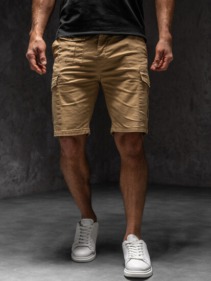 Bolf Herren Kurze Hose Cargoshorts Camel  MP0188KA1