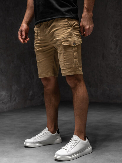 Bolf Herren Kurze Hose Cargoshorts Camel  MP0188KA1