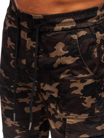 Bolf Herren Kurze Hose Cargoshorts Camo Khaki  A-297