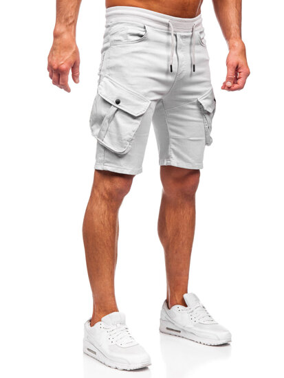 Bolf Herren Kurze Hose Cargoshorts Hellgrau  384K