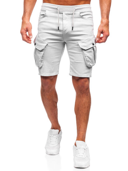 Bolf Herren Kurze Hose Cargoshorts Hellgrau  384K