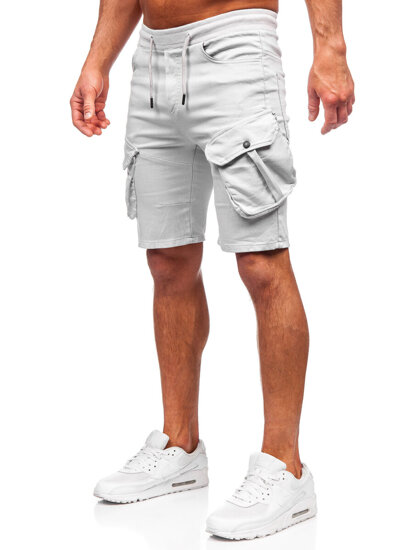 Bolf Herren Kurze Hose Cargoshorts Hellgrau  384K